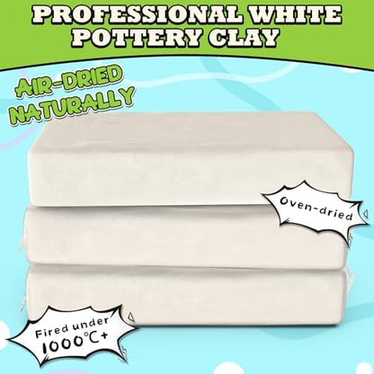 Aujazyble Pottery Clay for Kids, 3.3 lbs Air Dry Clay for Pottery Wheel - Image 2