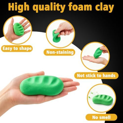 MEARCOOH Modeling air Dry Foam Clay Green Cosplay Magic Clay 100g (3.53oz) - Image 4