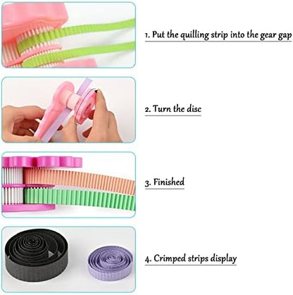 YURROAD 21-Piece Paper Quilling Tool Kit with Electric Pen for 2D/3D Crafts - Image 5