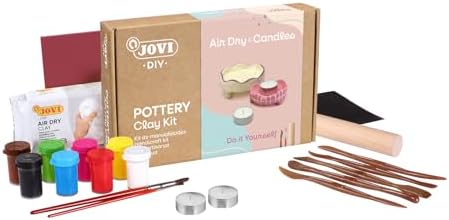 Jovi - DIY Air Dry Kit - Candles Gift Pottery Kit for Adults by Jovi