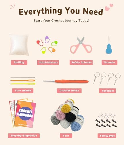 PAITIN Crochet Starter Kit – Easy DIY Craft Set for Adult Beginners, Handmade Yarn Art Project with Video Guidance (Penguin) - Image 2