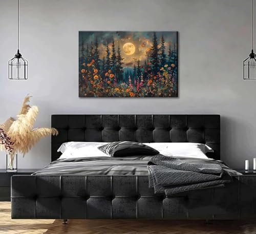 Tree Wildflowers Paint by Numbers Kit for Adults Canvas, Frameworkless - Image 6
