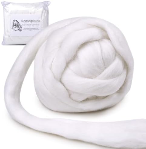 7.02 oz Wool Roving Needle Felting Wool Bulk Needle Felting by yizzvb