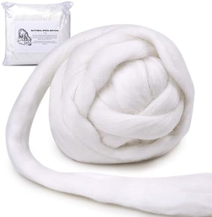 7.02 oz Wool Roving Needle Felting Wool Bulk Needle Felting by yizzvb