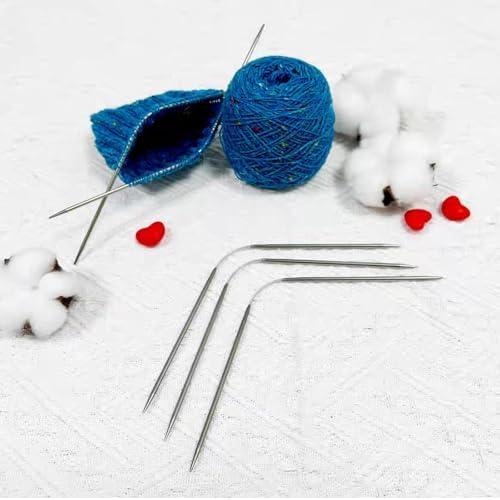 3Pcs Size US 7 (4.5mm) 9-inch (23cm) Double-Pointed Flexible Circular Needles，Handmade DIY Projects Like Sweater, Scarf, Gloves, ect - Image 6