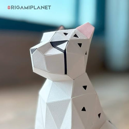 Leopard 3D Origami Paper Craft Kit, Creative Handmade Paper Sculpture Art for Home Decor, Unique Pre-Cut DIY Cute Animal Models Origmai Papercraft Set, Present for Teens & Adults - Image 4