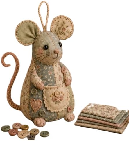 Patchwork Mouse DIY Kit – Complete Sewing Craft Set by Unknown