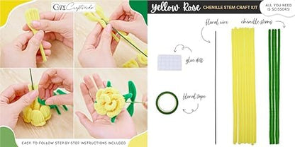 WeVeel Chenille Stem Flower Craft Kit for Adults – Create 6 Colorful Blooms (Lily, Rose, Calla Lily, Tulip, Gerbera & Daisy) – Relaxing DIY Arts & Crafts Kit with All Supplies - Image 4
