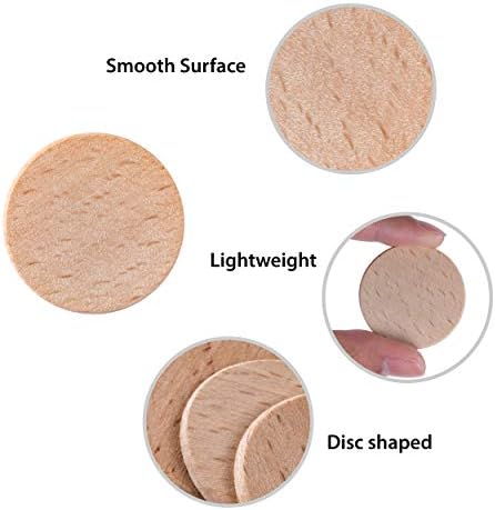 Super Z Outlet Round Unfinished 1.5" Wood Cutout Circles Chips for Arts & Crafts Projects, Board Game Pieces, Ornaments (100 Count) - Image 7