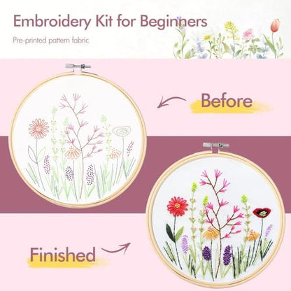 wtisan 4 Pack Embroidery kit for Beginners Cross Stitch Kits for Adults - Image 4