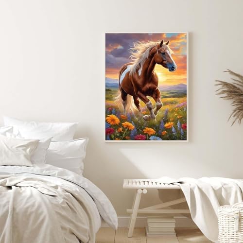 Alptiny Running Horse Paint by Numbers Kit for Adults Beginner, 16x20 Inch - Image 4