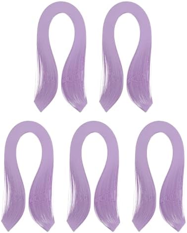 PATIKIL 600pcs Quilling Strips Paper 1/8"(3mm) 39cm Origami Paper Quilling Strip for Art DIY Craft Christmas, Light Purple by PATIKIL