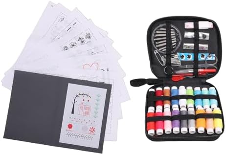 VINGVO Complete DIY Embroidery Stitch Book Kit, Sewing Tools Set with Illustrated Tutorial, Embroidery Kit DIY Sewing Books, Ideal for Beginners & Craft Lovers - Image 6