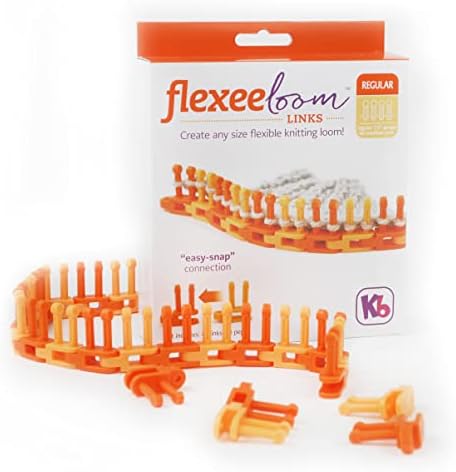 Authentic Knitting Board Flexee Loom Links Regular, Regular Gauge, for Medium Weight Yarn, 42 Links, 84 pegs by AuthenticKnittingBoard