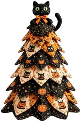 DIY Quilted Christmas Tree Kit, 3D Fabric Patchwork Craft Set for Adults & Beginners, Handmade Holiday Sewing & Tabletop Decor Project, Creative Crafting Gift Box by Unknown