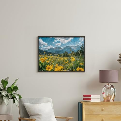 GHBNK Flowers And Green Plants Paint by Numbers Kit for Adults Beginner 30x40cm DIY Adult Paint by Number Kits on Canvas Watercolor Oil Number Painting for Adults, Perfect for Home Decor Gift - Image 4