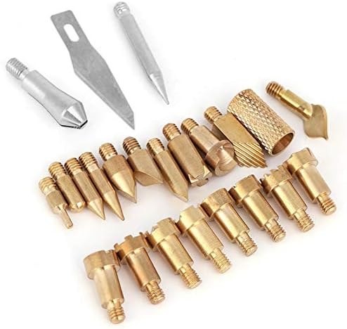 Wood Burning Pen Tips, 23PCS Wood Burning Tip Wood Burning Pen Tips Pyrography Working Carving Tool Kit Woodburning by Unknown