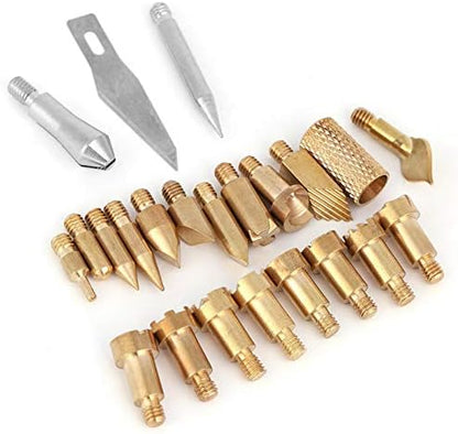 Wood Burning Pen Tips, 23PCS Wood Burning Tip Wood Burning Pen Tips Pyrography Working Carving Tool Kit Woodburning by Unknown