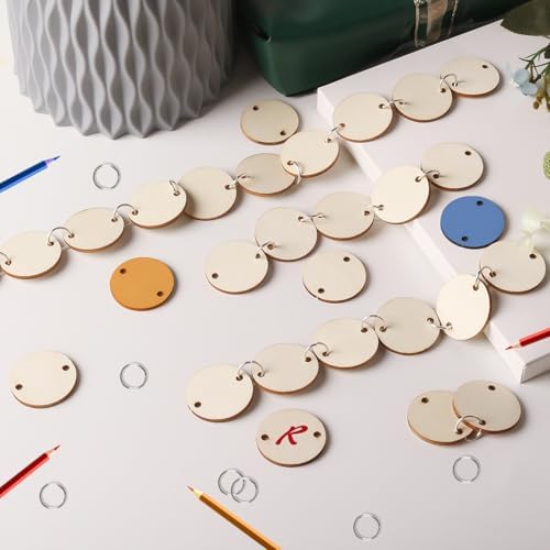Family Birthday Plaque Tags Wooden Birthday Calendar Board Tags with Rings - Image 5