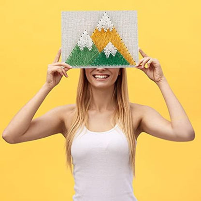 WEBEEDY 3D String Art Kit for Adults Beginners, DIY Mountain String Craft Kit, Include All Necessary Accessories and Frame, Christmas Home Wall Decorations Unique Gift - Image 6
