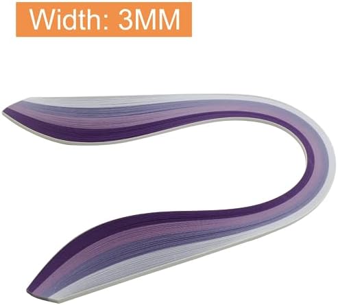 Hitefu Quilling Paper Strips, 3mm Width, 15" Length, 9 Sets - Image 4