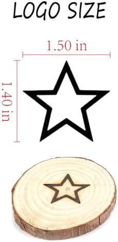 AIMOADO 1.5" Star Branding Iron, for Wood Hats Leather BBQ & Steak - Image 2