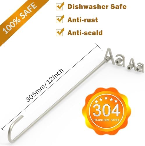 4Pcs Letters Branding Iron for Wood, Leather Branding Stamp (E e) - Image 5