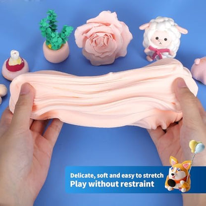 ifergoo 100g Skin Air Dry Clay, 3.5oz DIY Creative Modeling Clay for Kids - Image 4