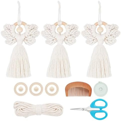 ORIGACH 3 Set DIY Angel Macrame Kit, Beige by ORIGACH