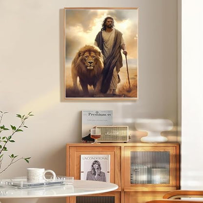 BAWKENTON Paint by Numbers for Adults and Kids, Religious Christian Painting by Number Kits On Canvas, Jesus Number Artist Paint by Number Kit Funny DIY, Home Wall Decor, Gifts 12X16in - Image 7