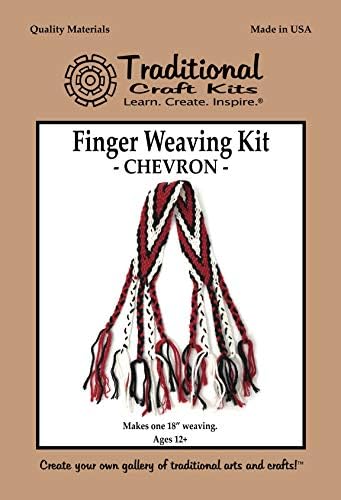 Traditional Craft Kits Finger Weaving Kit for Adults and Teens by TraditionalCraftKits