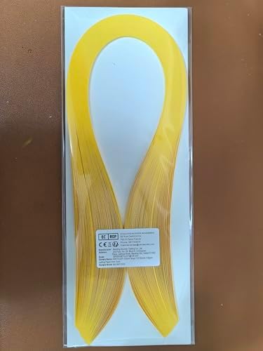 ODETOJOY Quilling Paper Strips 3mm Paper Quilling Set 120pcs Quilling Strips 1/8inch Single Color Star Origami Paper DIY Hand Crafts (Gold) - Image 5