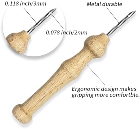 INFUNLY Red Love Punch Needle Kit Passionate Love DIY Embroidery Punch Needle Set for Adults Square 9.4" Punches Stitching Starter Kits with Easy to Follow Instructions Yarns Festival Gift Home Decor - Image 3