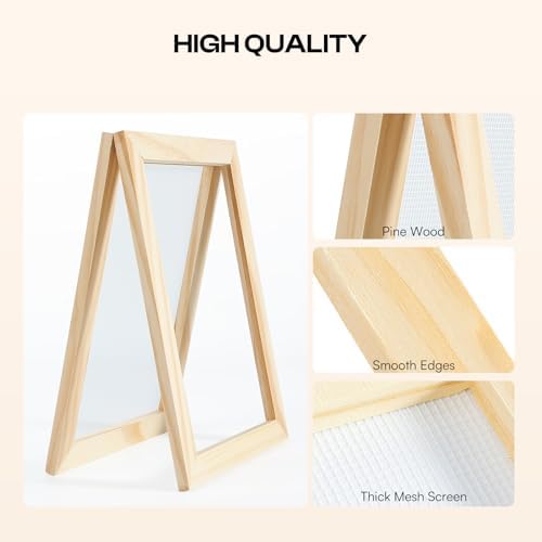 Caydo Paper Making Kit, 2 Size A5 A6 Papermaking Mould and Deckle - Image 6