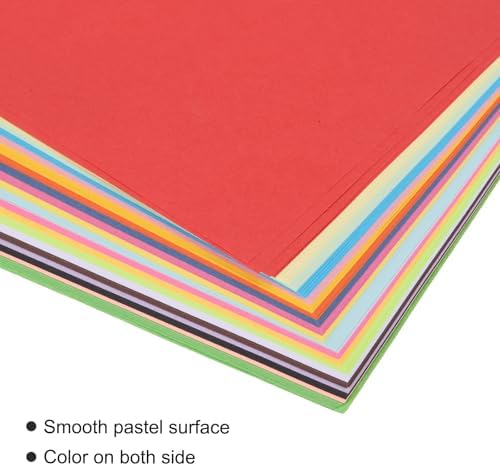 MECCANIXITY 100 Sheet Origami Paper Double Sided 20 Colors 8.3 x 5.8 Inch Square Sheet for Art Craft Project, Beginners, Gifts Decor - Image 4