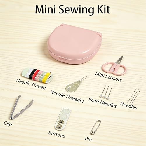Obear 2 Pack Mini Sewing Kit - Emergency Travel Repair Set with Threads, Needles & Scissors for Beginners, Camping & Daily Use - Image 5