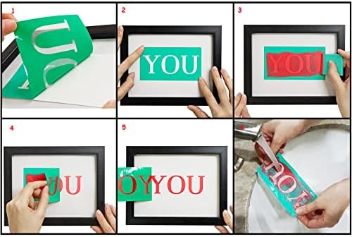 JAJADO Silk Screen Transfers Reusable DIY Stencils Reusable Self Adhesive Stencils Screen Print Stencils Mesh Stencil Chalk Paste Paint for Wood, Fabric, Glass, Art Craft Project Home Decor - Image 6