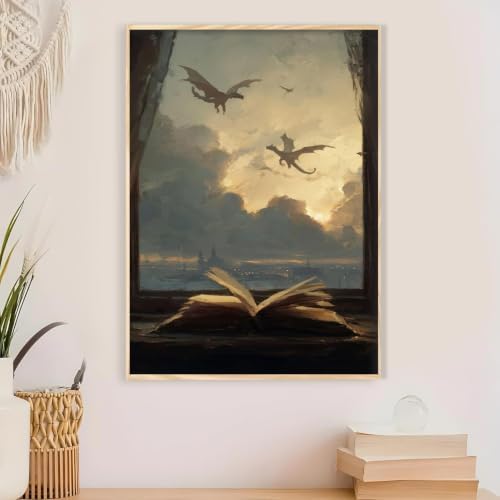 Gothic Book Paint by Numbers Kit for Adults Framed Canvas, Frameworkless - Image 4