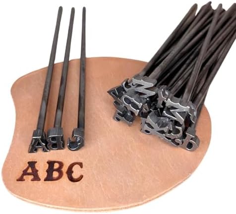 3/4" Number Mini Steel Branding Irons Kit for Hats, Wood Burning, DIY Beginner Adult Crafts Bullet Points by The+Heritage+Forge