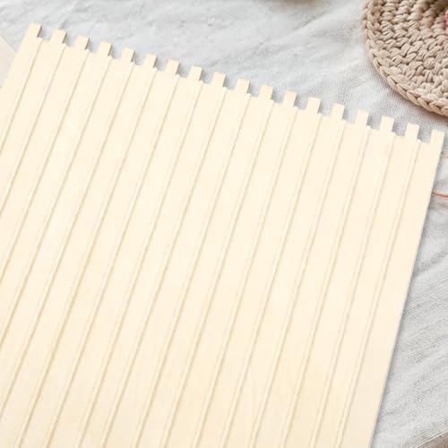 Tosnail 20 Pack Beginners Wooden Looms, 5.9 x 9 Inches Notched Weaving Loom for Adults, Darning Beading Boards, Basket Weaving Tools Kit for Crafts Project, Knitting, Sewing, Crochet - Image 4