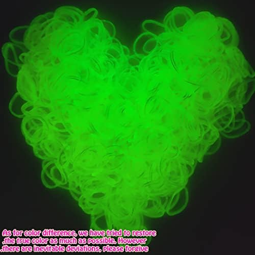 Loom Rubber Band Refill, Luminous Green 900 Pcs. - Image 2