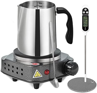 SAEUYVB Candle Making Kit/Supplies with Electric Hot Plate(Silver Gray) by SAEUYVB