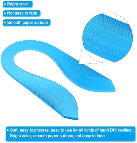 PATIKIL Quilling Strips Paper 600pcs 5mm 39cm Origami Paper Quilling Kits for Art DIY Hand Craft Christmas, Blue - Image 3