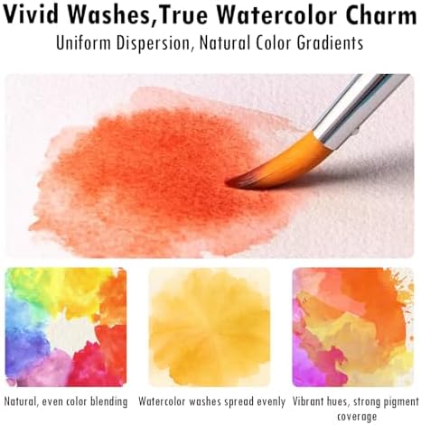 Mini Watercolor Paint Set, Compact Travel Art Kit with 16 Colors - Image 7