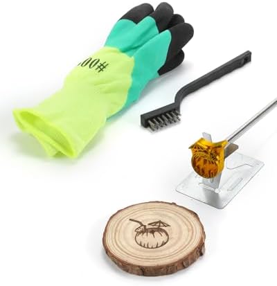 AIMOADO 1.5" Coconut Branding Iron, for Wood Hats Leather BBQ & Steak by AIMOADO