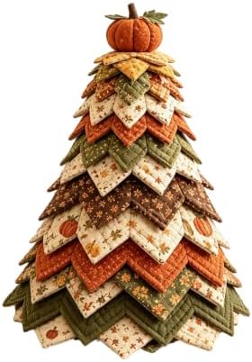 DIY Halloween Quilted Fabric Tree Kit, 3D Layered Sewing Craft Set Adults by TREBIN