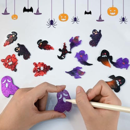Halloween Resin Earring Molds with Holes, 9 Pair Ghost Earring Mold - Image 6