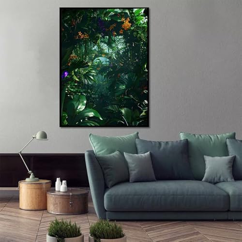 Plant Paint by Numbers Kit for Adults Leaf Paint by Numbers, DIY Acrylic Watercolor Oil Painting Kits for Adults Beginners with Brushes, Hobbies for Women for Home Wall Decor, Gifts 12x16 in G-44 - Image 2