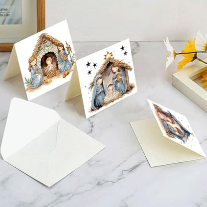 LSQFS 6Pcs Diamond Painting Greeting Cards Kits for Adults,5.9X 11.81in - Image 5