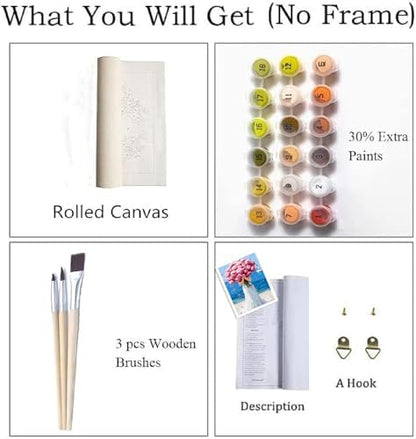 ZRIZQ Women Paint by Numbers Kit for Adults Beginner,Woman,16x20 - Image 4